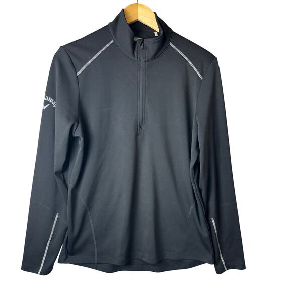Callaway Jackets & Blazers - Callaway Black Golf Pullover Long Sleeve Top Women’s Large Athleisure Athletic